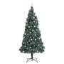 Árbol de Navidad artificial preiluminado con juego de bolas