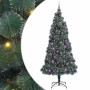 árbol de Navidad artificial preiluminado con set de bolas