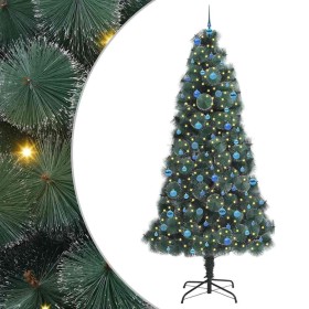Árbol de Navidad artificial preiluminado con juego de bolas