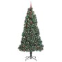 Árbol de Navidad artificial preiluminado con set de bolas