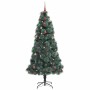 Árbol de Navidad artificial preiluminado con set de bolas