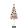 Árbol de Navidad con 150 LED con soporte 120 cm PE y Acero