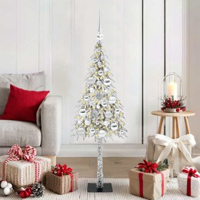 Árbol de Navidad con 150 LED con soporte 120 cm PE y Acero