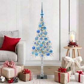 Árbol de Navidad con 150 LED con soporte 120 cm PE y Acero