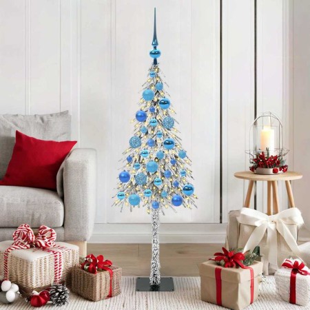 Árbol de Navidad con 150 LED con soporte 120 cm PE y Acero