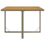 Mesa de jardín ratán sintético madera acacia beige 109x107x74cm de vidaXL, Mesas de jardín - Ref: Foro24-316791, Precio: 87,2...