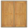 Mesa de jardín ratán sintético madera acacia beige 109x107x74cm de vidaXL, Mesas de jardín - Ref: Foro24-316791, Precio: 87,2...