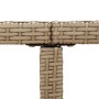 Mesa de jardín ratán sintético madera acacia beige 109x107x74cm de vidaXL, Mesas de jardín - Ref: Foro24-316791, Precio: 87,2...