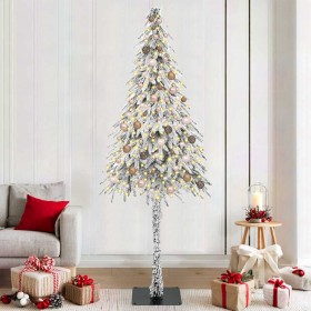 Árbol de Navidad con 300 LED con soporte 210 cm PE y Acero