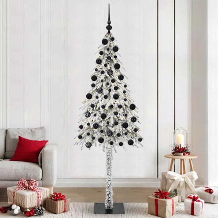 Árbol de Navidad con 300 LED con soporte 210 cm PE y Acero