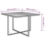Mesa de jardín ratán sintético madera acacia beige 109x107x74cm de vidaXL, Mesas de jardín - Ref: Foro24-316791, Precio: 87,2...
