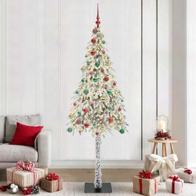 Árbol de Navidad con 300 LED con soporte 210 cm PE y Acero