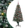 Árbol de Navidad artificial Verde 150 cm PVC y Acero y Plástico