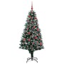 Árbol de Navidad artificial Verde 150 cm PVC y Acero y Plástico