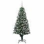 Árbol de Navidad artificial Verde 150 cm PVC y Acero y Plástico