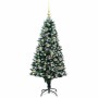 Árbol de Navidad artificial Verde 150 cm PVC y Acero y Plástico