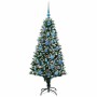 Árbol de Navidad artificial Verde 150 cm PVC y Acero y Plástico