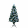 Árbol de Navidad artificial Verde 150 cm PVC y Acero y Plástico