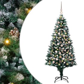 Árbol de Navidad artificial Verde 180 cm PVC y Acero y Plástico