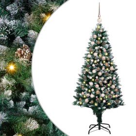 Árbol de Navidad artificial Verde 180 cm PVC y Acero y Plástico