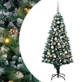 Árbol de Navidad artificial Verde 180 cm PVC y Acero y Plástico