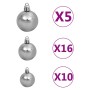 Árbol de Navidad artificial Verde 180 cm PVC y Acero y Plástico