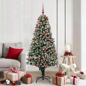 Árbol de Navidad artificial Verde 180 cm PVC y Acero y Plástico
