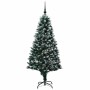 Árbol de Navidad artificial Verde 180 cm PVC y Acero y Plástico