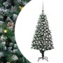 Árbol de Navidad artificial Verde 180 cm PVC y Acero y Plástico