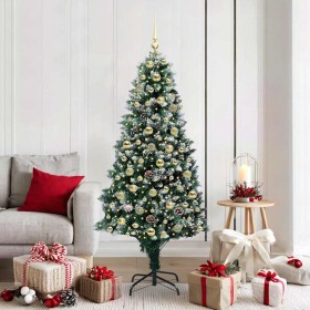 Árbol de Navidad artificial Verde 180 cm PVC y Acero y Plástico