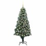 Árbol de Navidad artificial Verde 180 cm PVC y Acero y Plástico