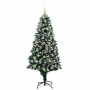 Árbol de Navidad artificial Verde 180 cm PVC y Acero y Plástico