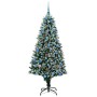 Árbol de Navidad artificial Verde 180 cm PVC y Acero y Plástico