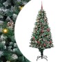 Árbol de Navidad artificial Verde 180 cm PVC y Acero y Plástico