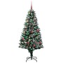Árbol de Navidad artificial Verde 180 cm PVC y Acero y Plástico
