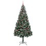 Árbol de Navidad artificial Verde 210 cm PVC y Acero y Plástico