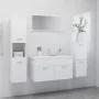 Weißes Badezimmermöbelset aus Holzwerkstoff von vidaXL, Badezimmermöbel - Ref: Foro24-3070928, Preis: 171,03 €, Rabatt: %