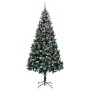 Árbol de Navidad artificial Verde 210 cm PVC y Acero y Plástico