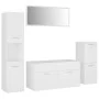 Juego de muebles de baño madera de ingeniería blanco de vidaXL, Muebles de baño - Ref: Foro24-3070928, Precio: 171,03 €, Desc...