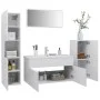 Weißes Badezimmermöbelset aus Holzwerkstoff von vidaXL, Badezimmermöbel - Ref: Foro24-3070928, Preis: 171,03 €, Rabatt: %