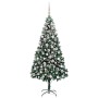 Árbol de Navidad artificial Verde 210 cm PVC y Acero y Plástico