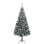 Árbol de Navidad artificial Verde 210 cm PVC y Acero y Plástico