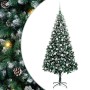 Árbol de Navidad artificial Verde 210 cm PVC y Acero y Plástico