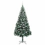 Árbol de Navidad artificial Verde 210 cm PVC y Acero y Plástico