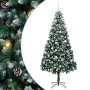 Árbol de Navidad artificial Verde 210 cm PVC y Acero y Plástico