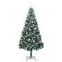 Árbol de Navidad artificial Verde 210 cm PVC y Acero y Plástico