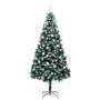 Árbol de Navidad artificial Verde 210 cm PVC y Acero y Plástico