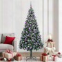Árbol de Navidad artificial Verde 210 cm PVC y Acero y Plástico