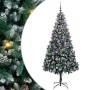 Árbol de Navidad artificial Verde 210 cm PVC y Acero y Plástico