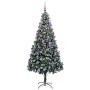 Árbol de Navidad artificial Verde 210 cm PVC y Acero y Plástico